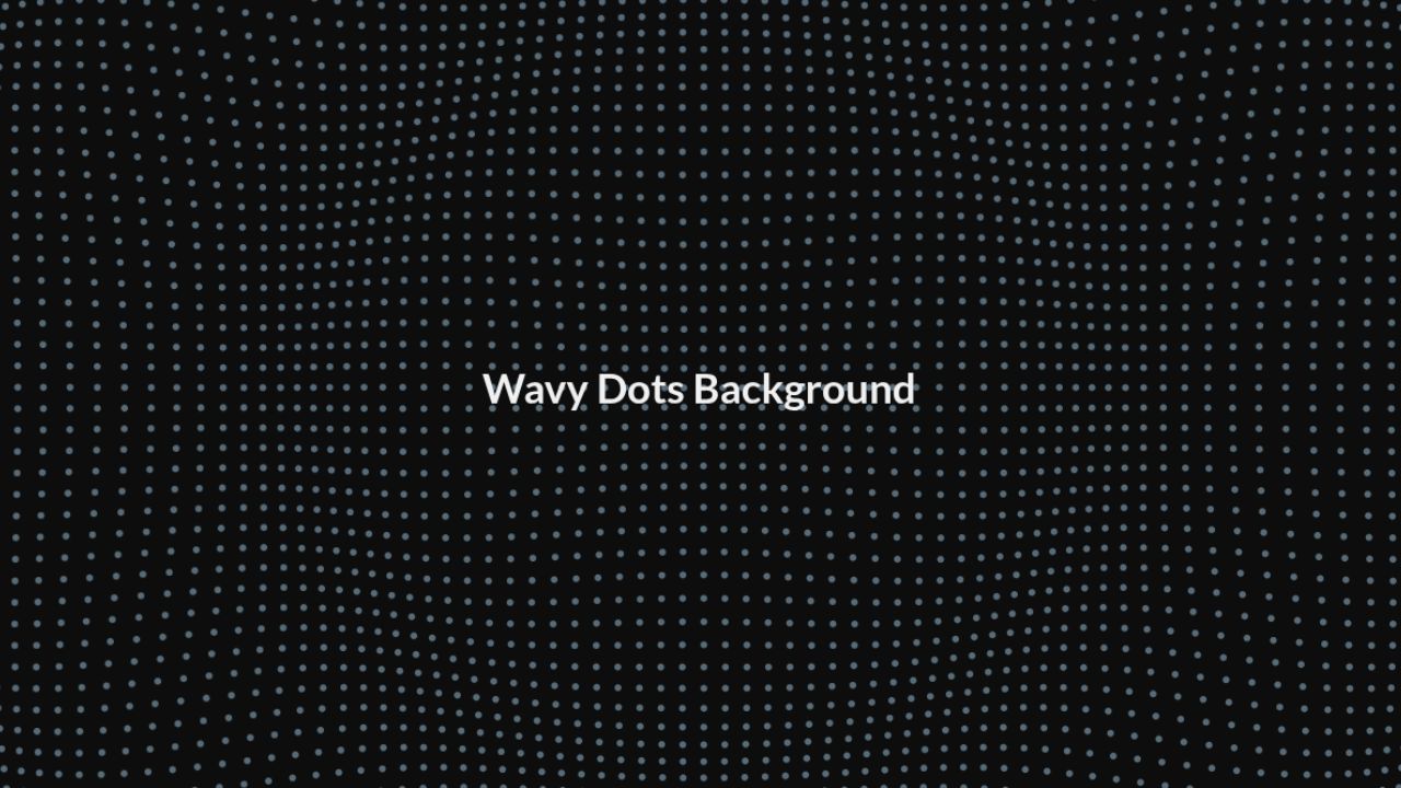 Wavy Dots