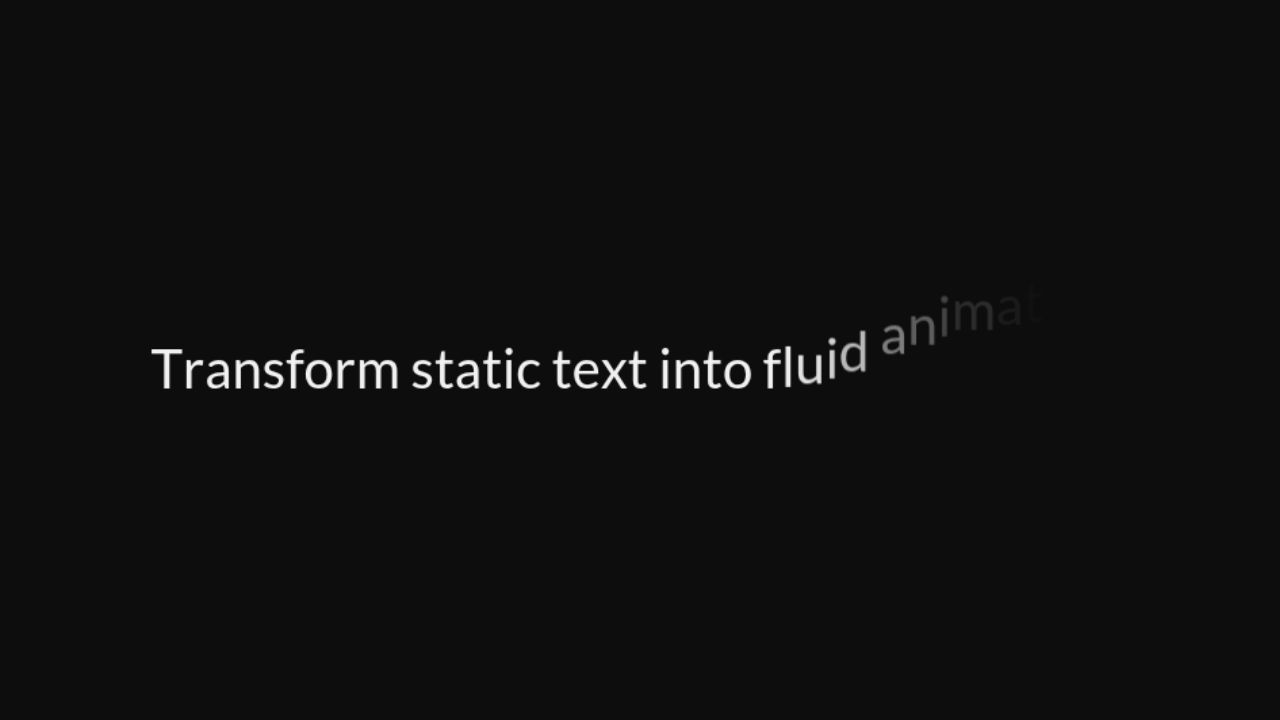 Text Animation preview